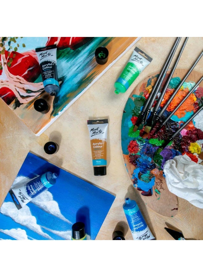 Mont Marte Raw Sienna Acrylic Paint 75ML Tube