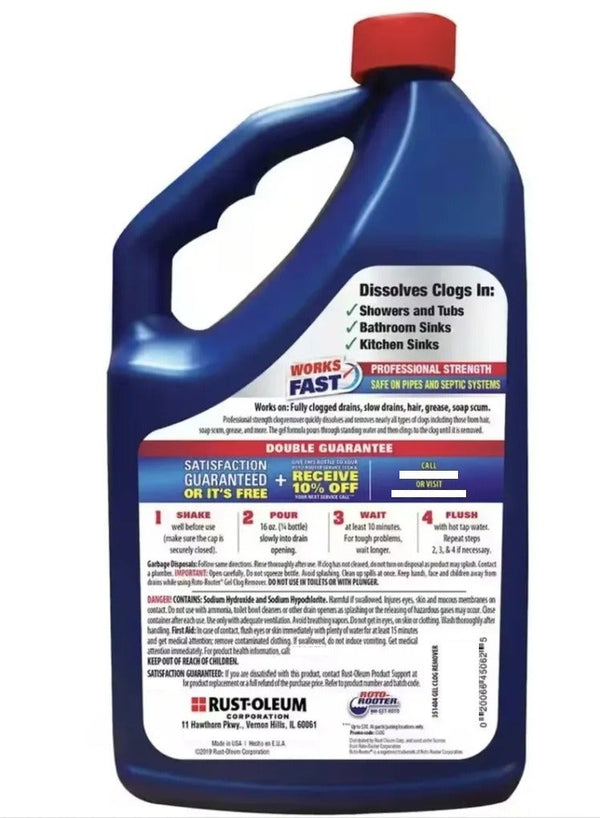 Fast-Acting Clog Remover Gel by Roto-Rooter