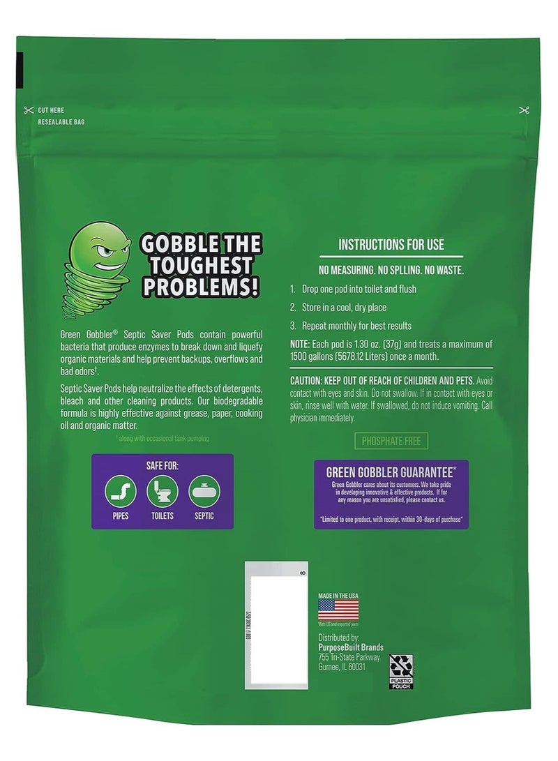 Green Gobbler Septic Saver Pods 222g