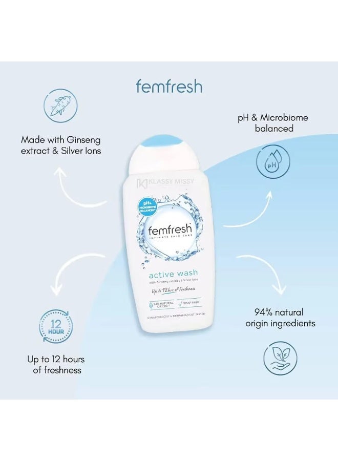 Fem Fresh Active Intimate Wash 250ml