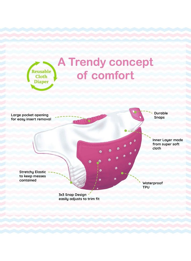 Bumtum Baby Cloth Diaper Free Size Pink