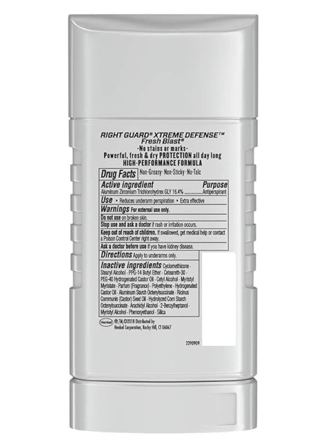 Right Guard Xtreme Defense Deodorant Fresh Blast