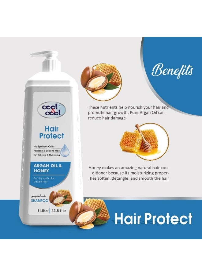 Cool & Cool Argan Oil & Honey Shampoo 1 L