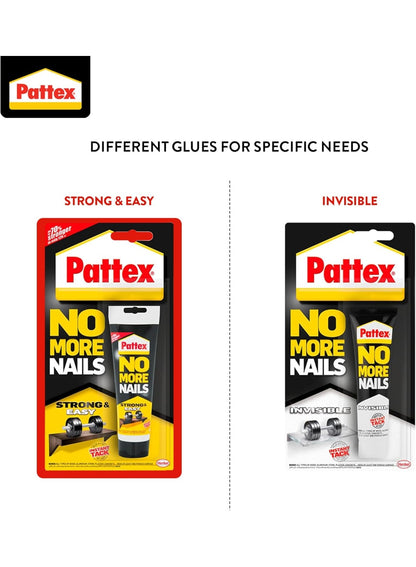 50g tube, adhesive 50g, all purpose, cool dry, free low, heavy-duty mounting, heavy-duty mounting adhesive, mounting adhesive, mounting adhesive 50g, nails strong, non drip, onto one, pattex, purpose heavy-duty, purpose heavy-duty mounting