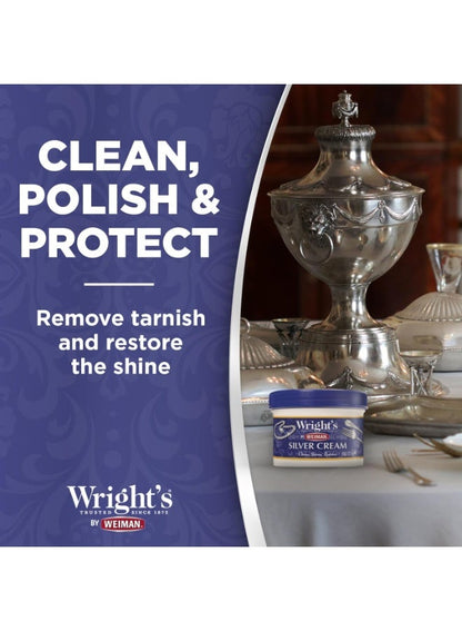 Wright'S Silver Cleaner and Polish Cream 8 Ounce
