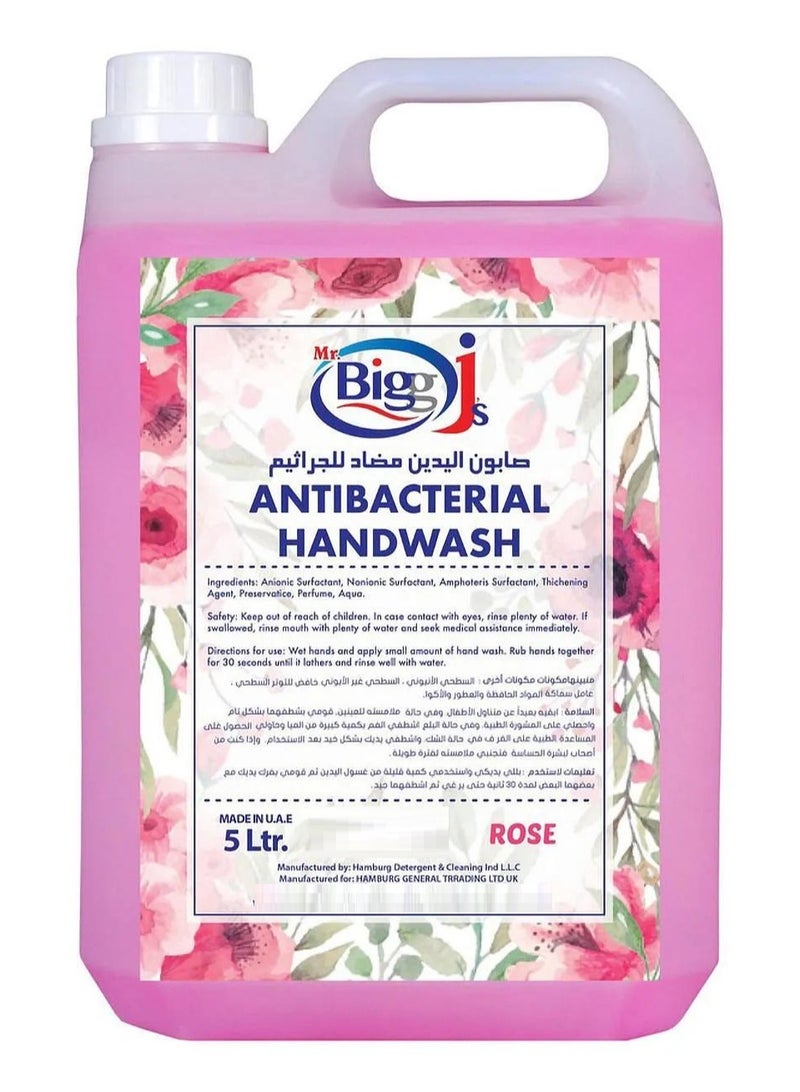 Mr. Bigg J'S Antibacterial Hand Wash Rose 5L