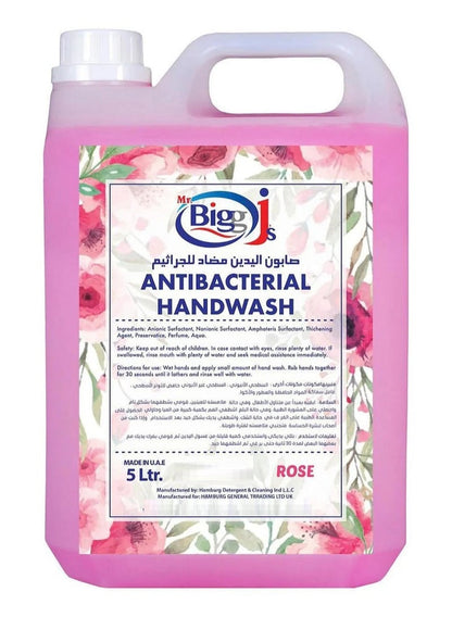 Mr. Bigg J'S Antibacterial Hand Wash Rose 5L