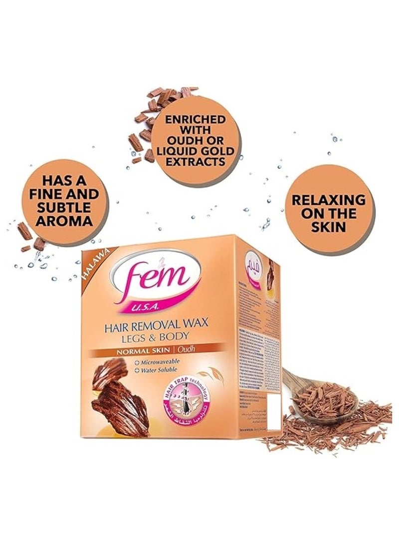 Hair Removal Wax for Legs & Body - Fem