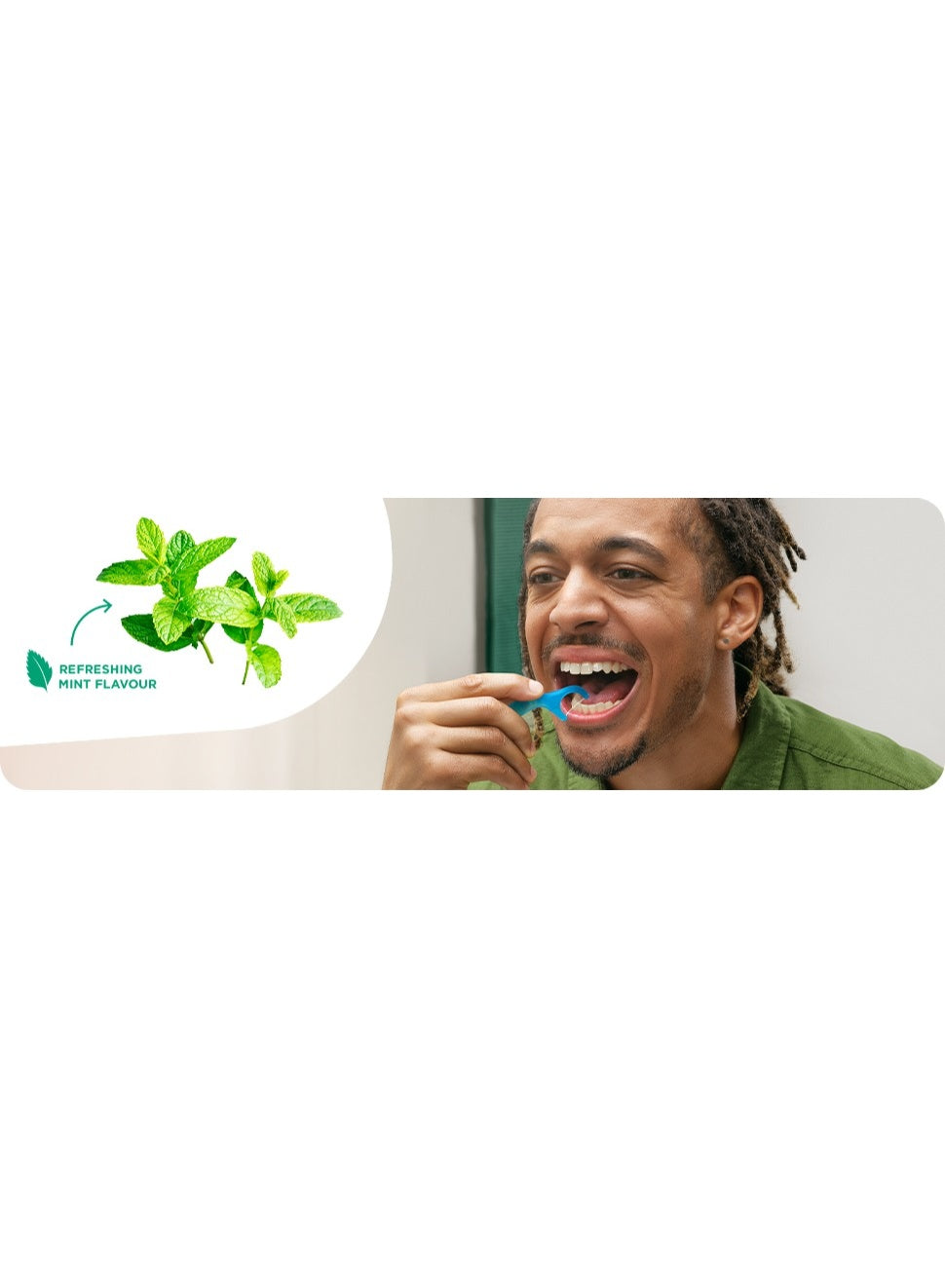 avoid gum, care type, daily oral, floss type, fresh mint, grip floss, gum line, home work, mint waxed, oral care, sunstar, take one, teeth move, travel eco, type waxed