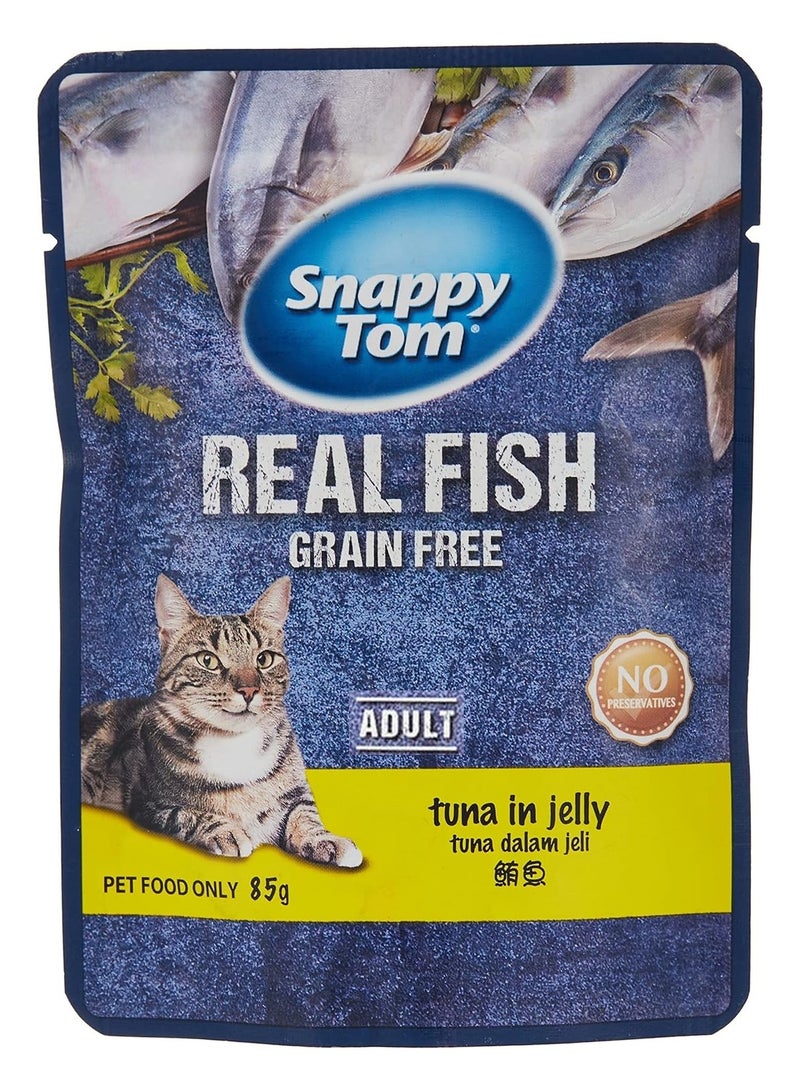 Snappy Tom Catfood Tuna in Jelly 85g