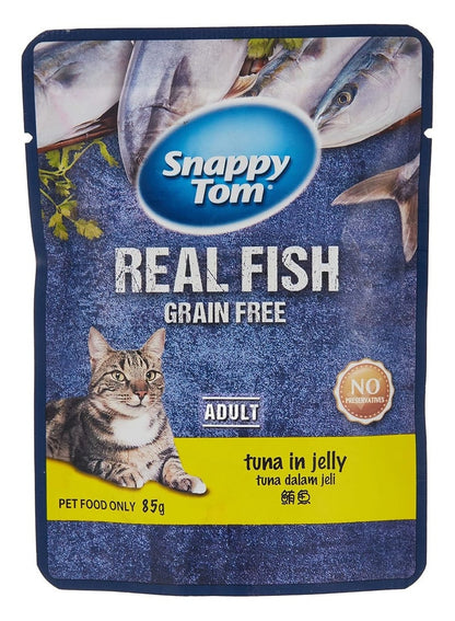 Snappy Tom Catfood Tuna in Jelly 85g