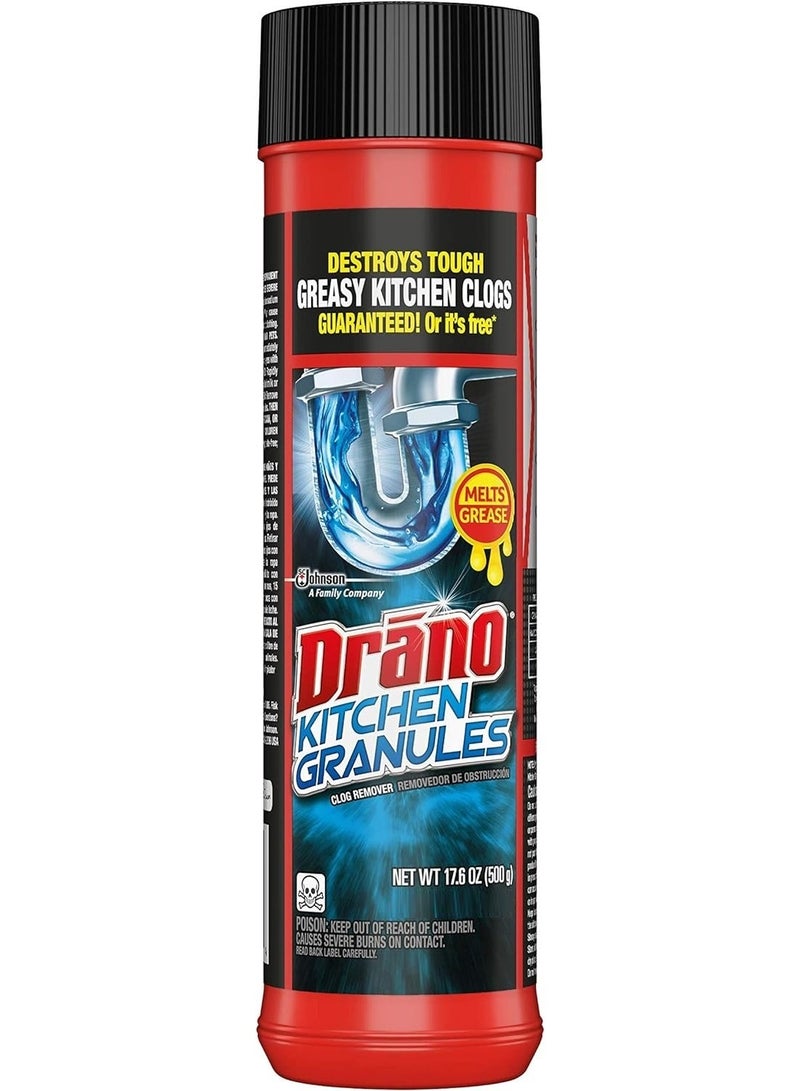 Drano Kitchen Granules Drain Cleaner 500 G