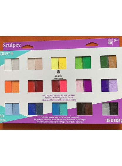 Sculpey Polymer Clay Color Sampler Multicolor