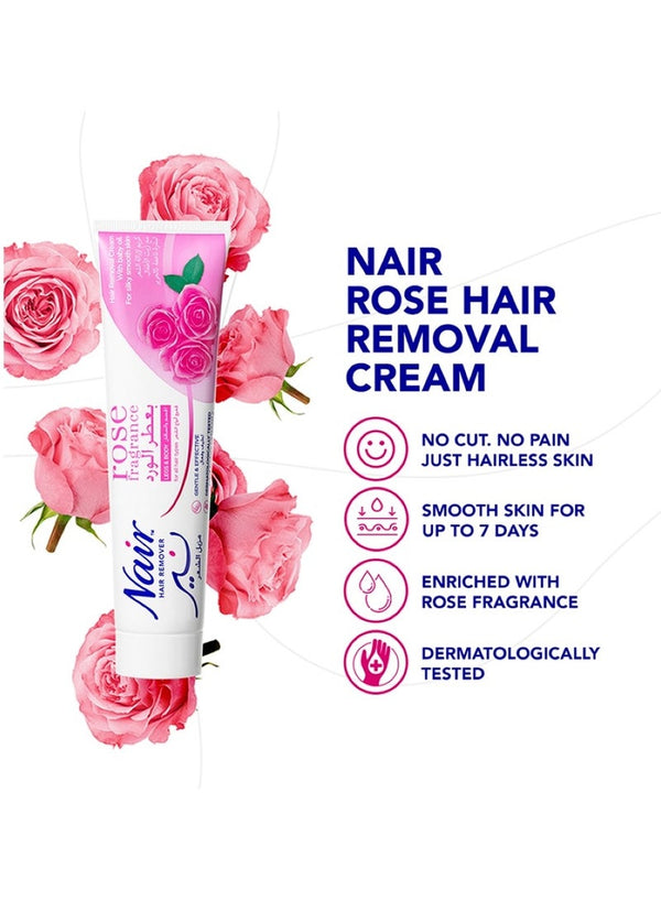 Nair Hair Removal Cream With Rose Fragrance - 110 ML