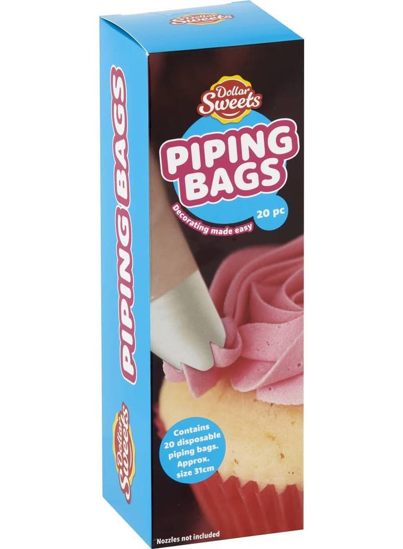 Dollar Sweets Piping Bags Refill 20 Pack