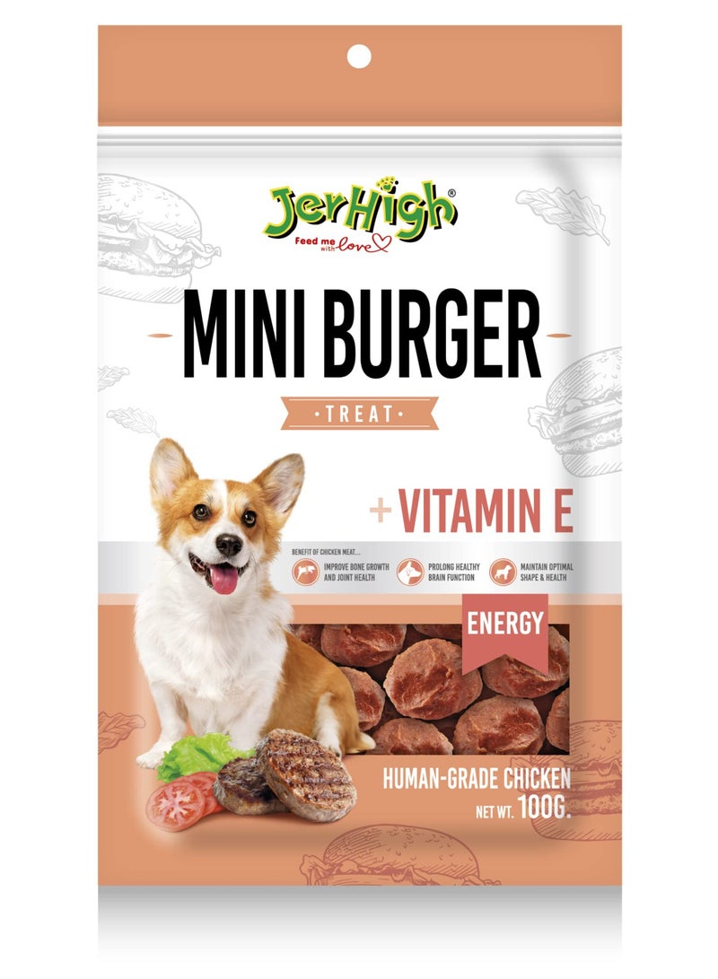 Jerhigh Mini Burger Dog Treats 100g