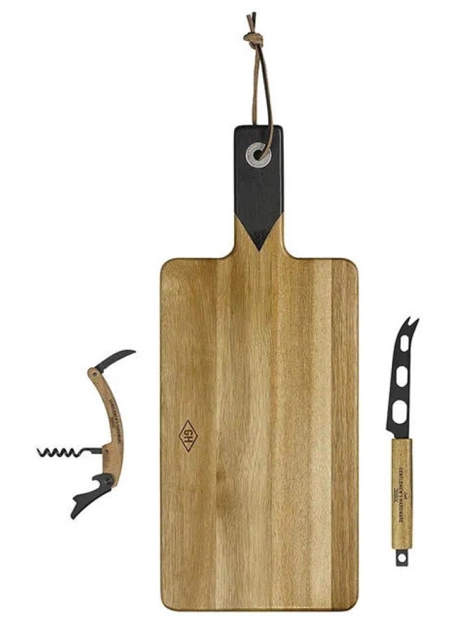 GENTLEMEN'S HARDWARE Cheese Board Set With Knives
