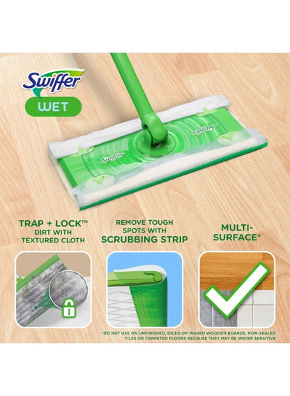 Swiffer Sweep + Mop Wet Pads Refill 12 Pcs