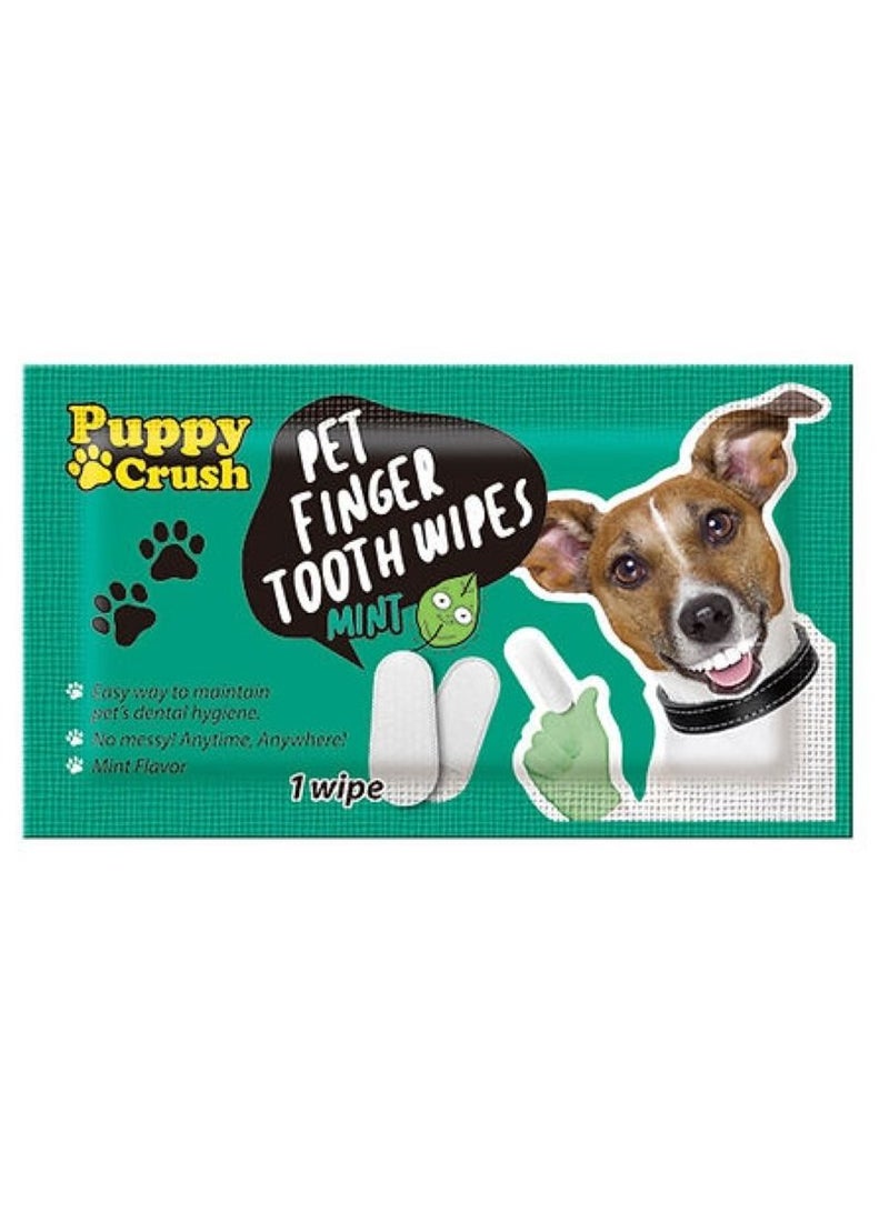 Puppy Crush Pet Dental Tooth Wipes 50 Pieces