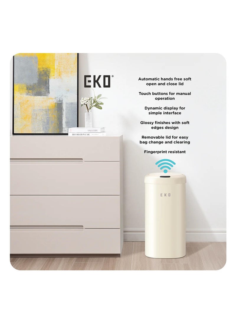 EKO Vintage Sensor Bin Vanilla 12L