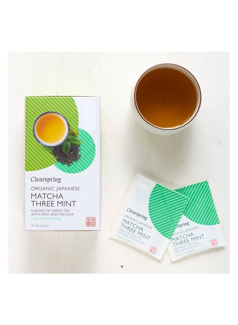 Clearspring Organic Japanese Matcha Three Mint Teabags