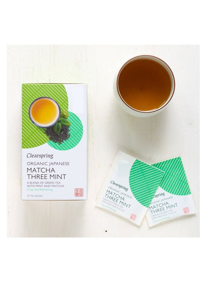 Clearspring Organic Japanese Matcha Three Mint Teabags