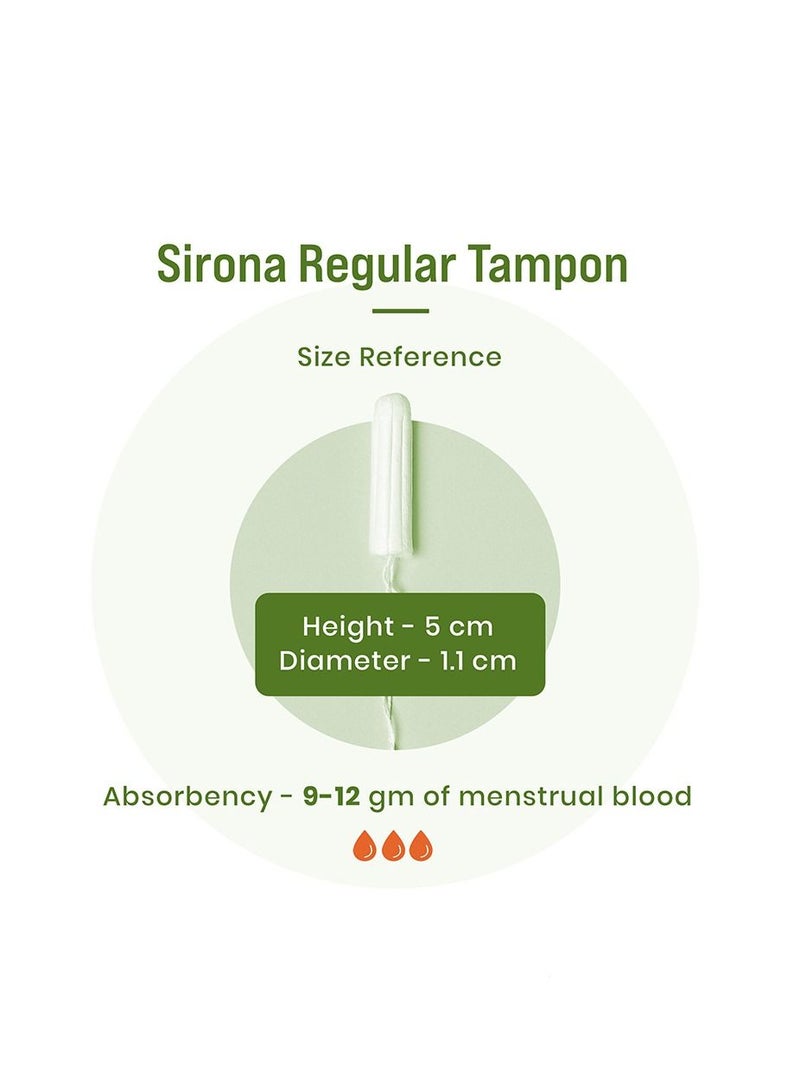 Sirona Organic Cotton Tampons 18 Pieces Pack