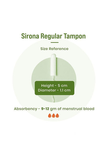 Sirona Organic Cotton Tampons 18 Pieces Pack