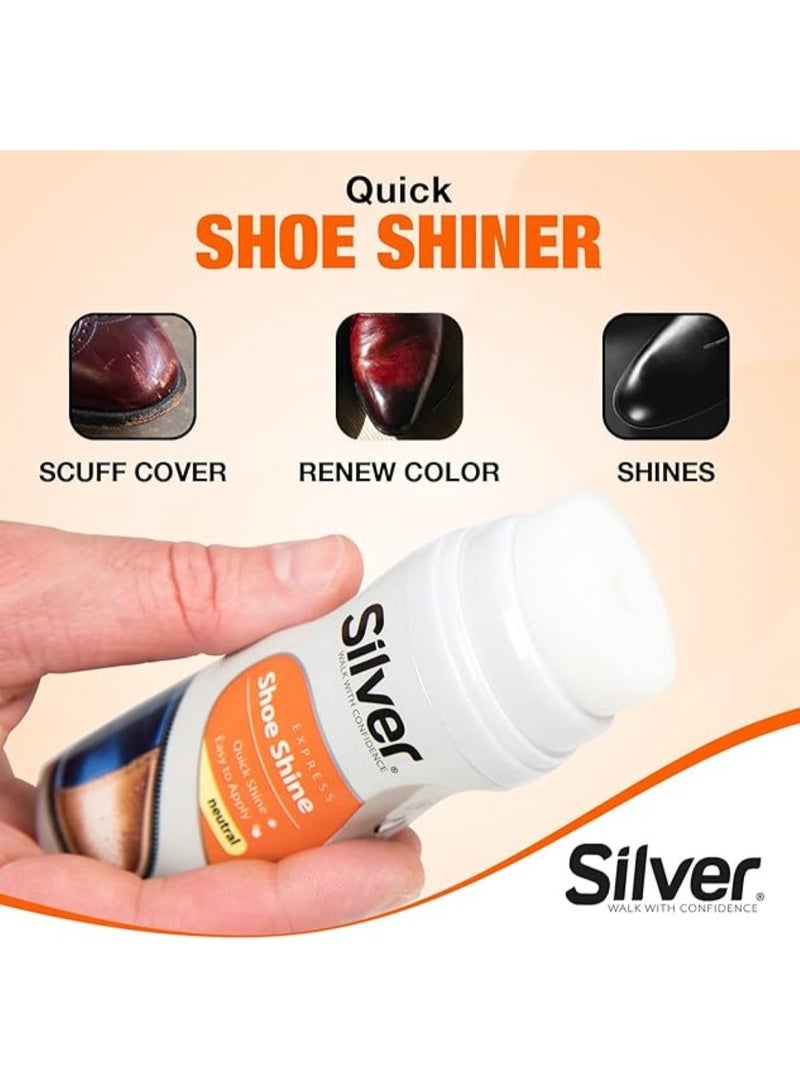 Silver Express Shoe Shine Neutral 75 ML – Silver