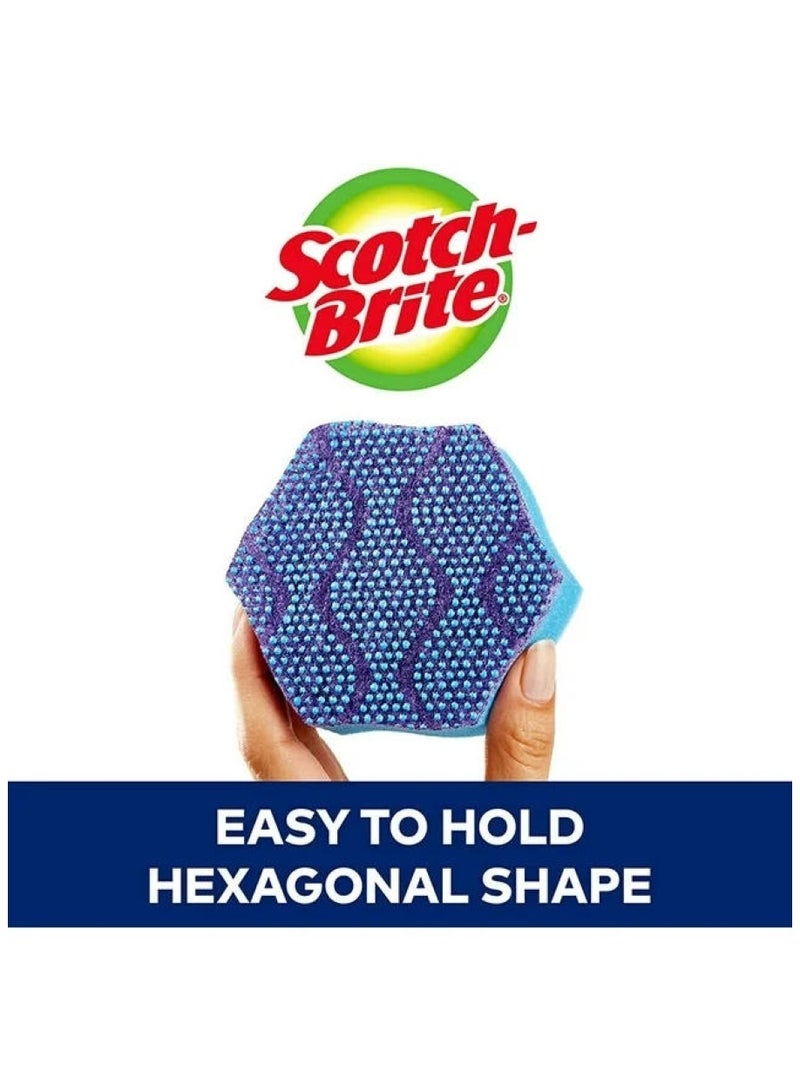Scotch Brite Dotted Scrubbers Sponges Blue Pack
