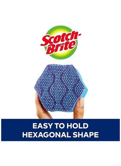Scotch Brite Dotted Scrubbers Sponges Blue Pack