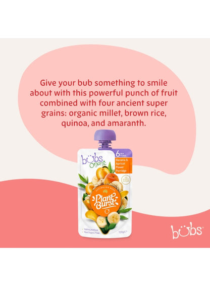 apricot power, baby food, baby food banana, banana apricot, banana apricot power, bubs, burst baby, burst baby food, food banana, food banana apricot, organic plant, organic plant burst, plant burst, plant burst baby, power porridge