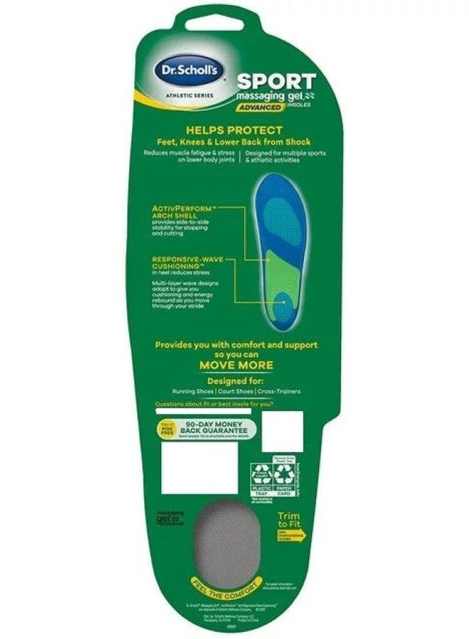 Dr. Scholl's Sport Massaging Gel Insoles for Men