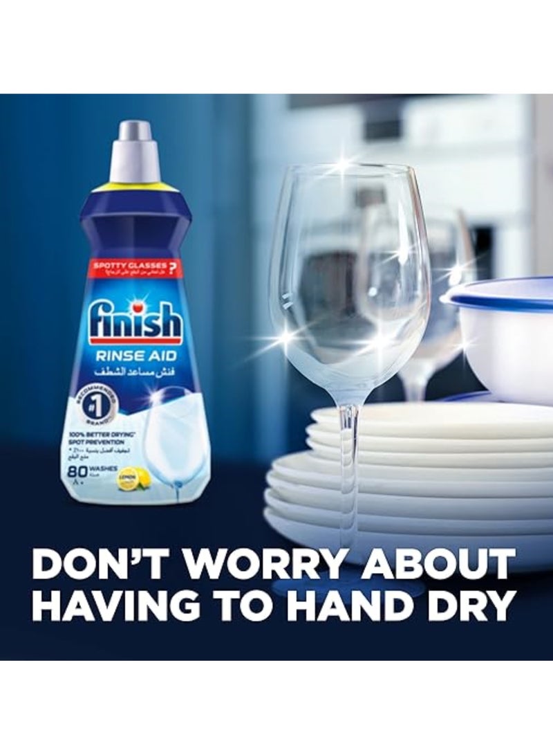Finish Rinse Aid Liquid Lemon 400 ML