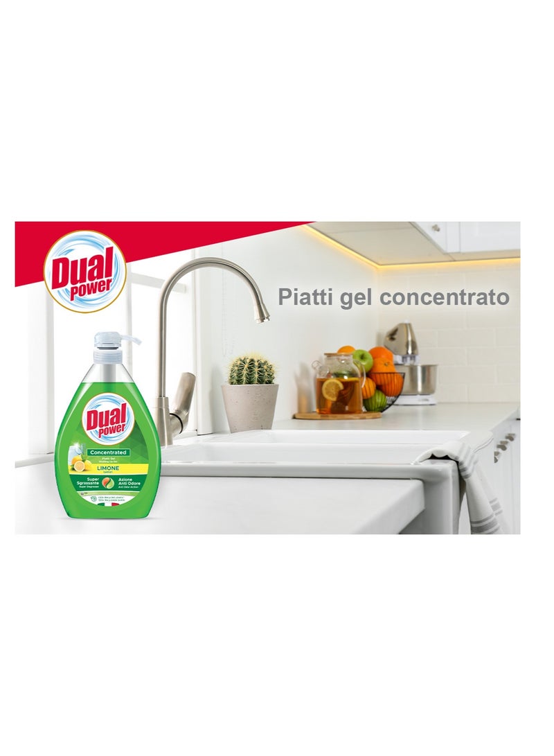 Dual Power Concentrated Dish Liquid Lemon 1000 ML