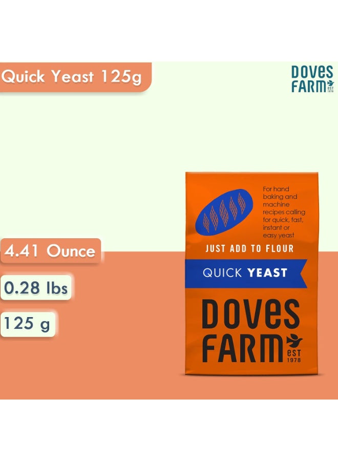 125g bag, add doves, airy baked, bread machines, bread machines 125g, cool dry, doves farm, dry place, every time, farm brand, farm quick, hand baking, machines 125g, quick yeast, saves time