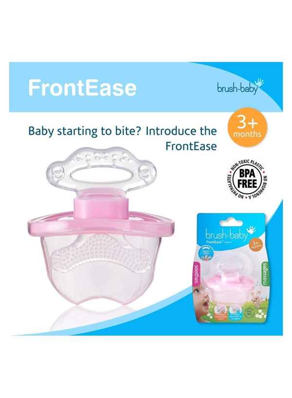 Brush-Baby Front-Ease Teether Pink 3M +