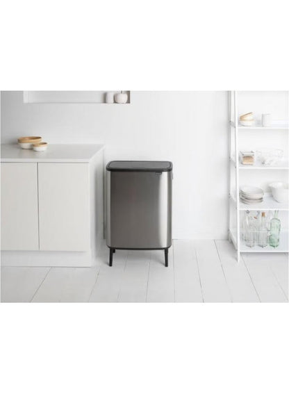 Brabantia Fingerprint Proof Touch Bin 60L Matt Steel