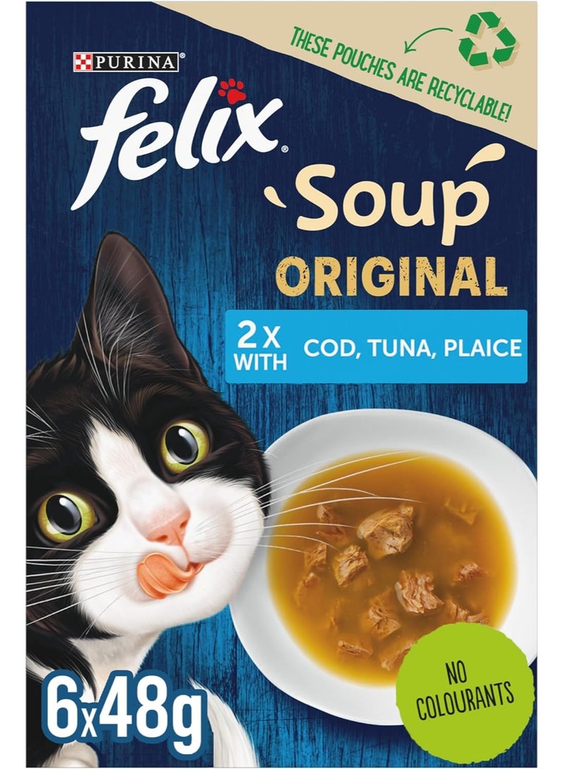 Purina Felix Soup Original with Cod Tuna and Plaice