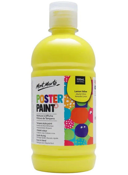 Mont Marte Lemon Yellow Poster Paint 500 ML