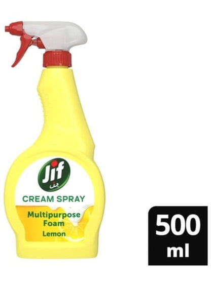 Jif Cream Spray Multipurpose Foam Lemon 500 ML
