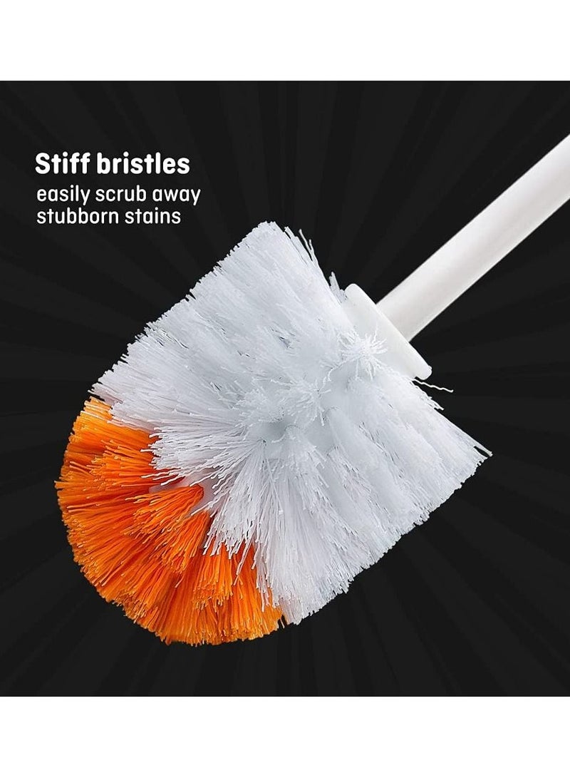 Kress Kleen Deluxe Toilet Brush Set Orange