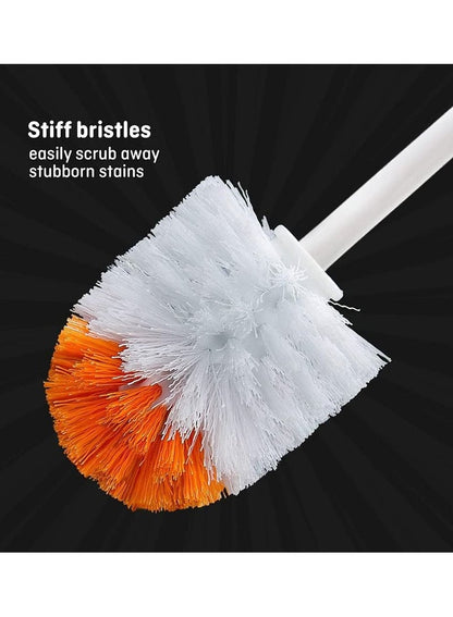 Kress Kleen Deluxe Toilet Brush Set Orange