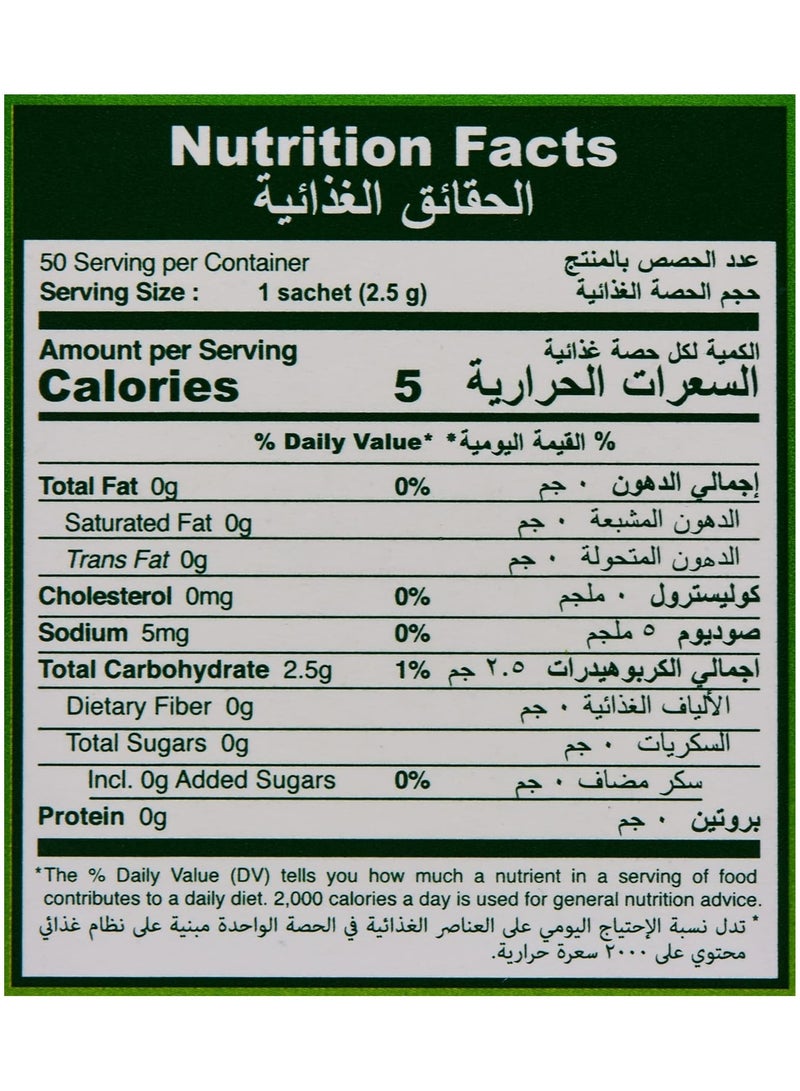 Tropicana Slim Stevia Sweetener Sachets 50 Count