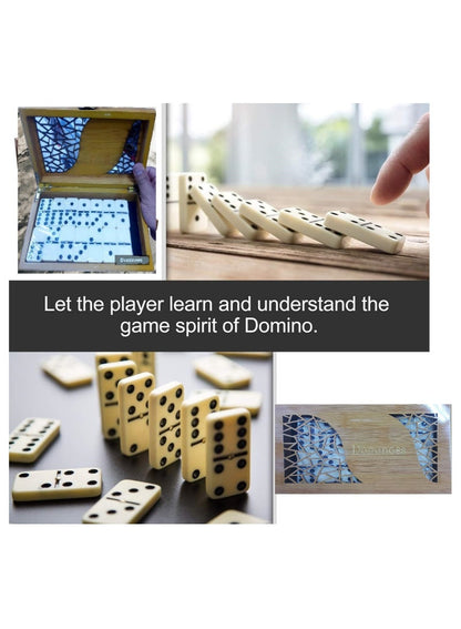 Dominoes Wooden Box Family Game - Dominoes