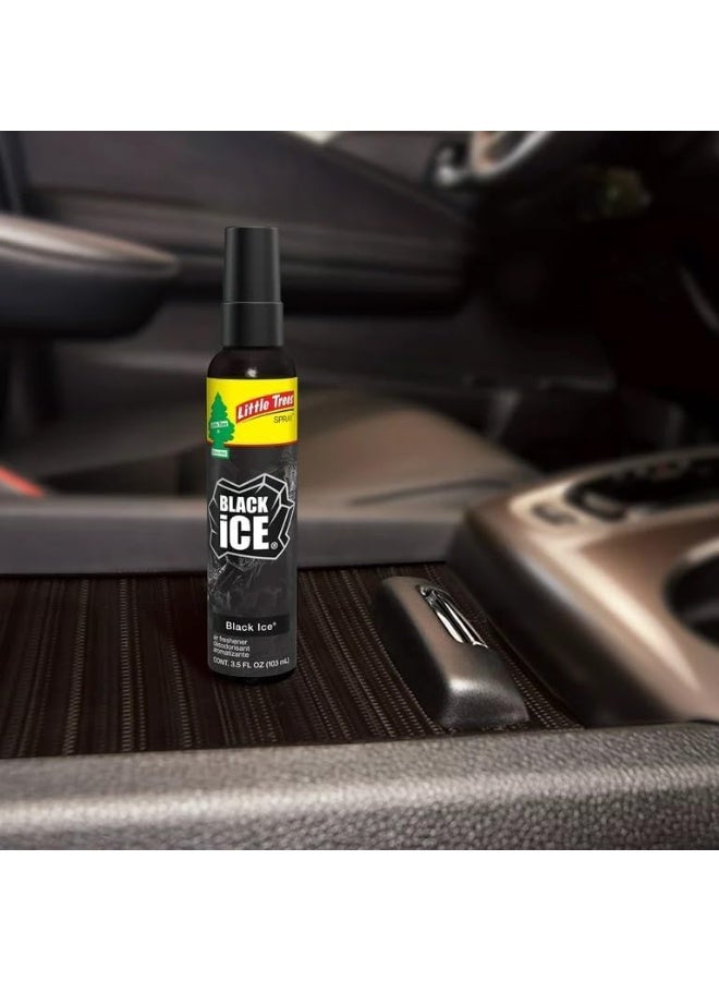 Little Trees Spray Car Air Freshener Black Ice