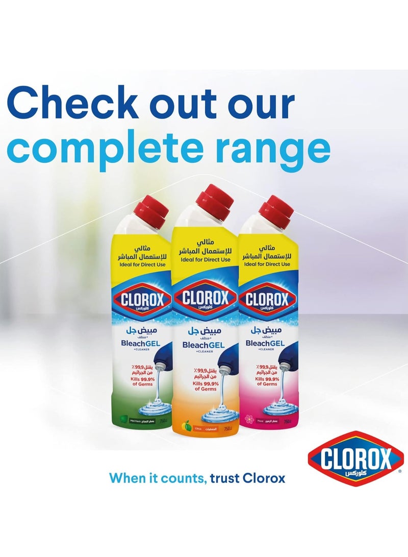 Clorox Citrus Bleach Gel And Cleaner 750 ML