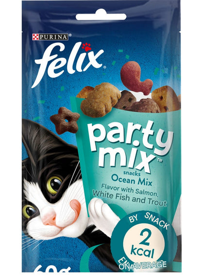PURINA Felix Party Mix Seafood Cat Treats 60g