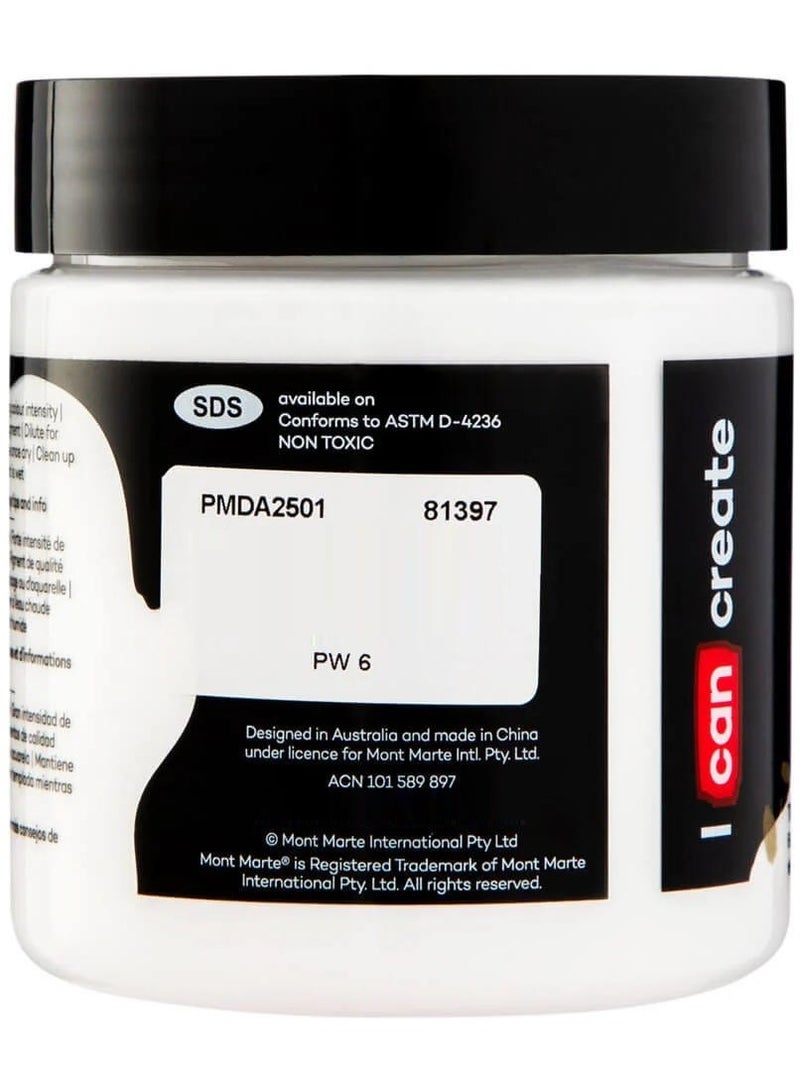 Mont Marte Dimension Acrylic 250ML Titanium White
