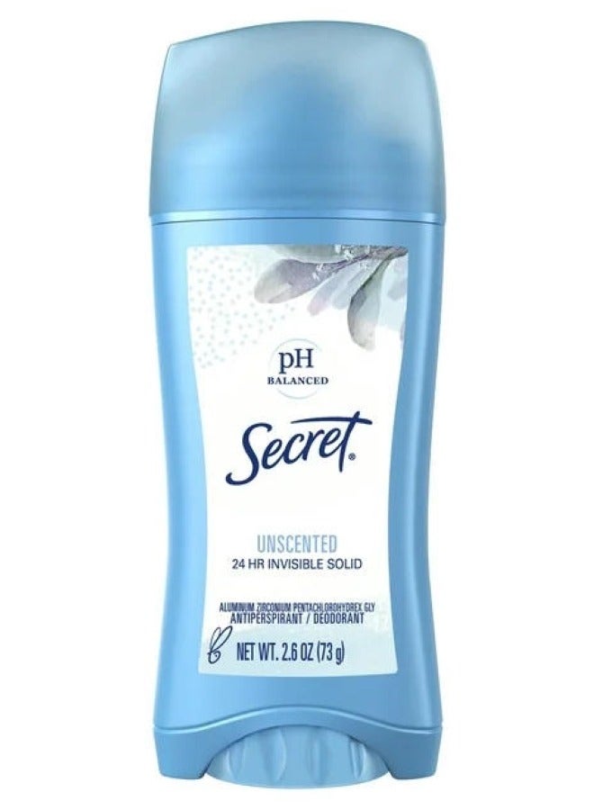 Secret Unscented Deodorant 73G - Premium Protection